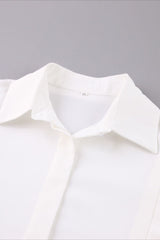 Elegant Structured Shoulder Blouse