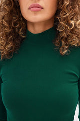 Ribbed Turtleneck Sweater Dress