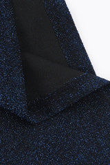 Glitter Strapless Sash Mini Dress