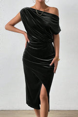 Off-the-shoulder Bodycon Cocktail Dress