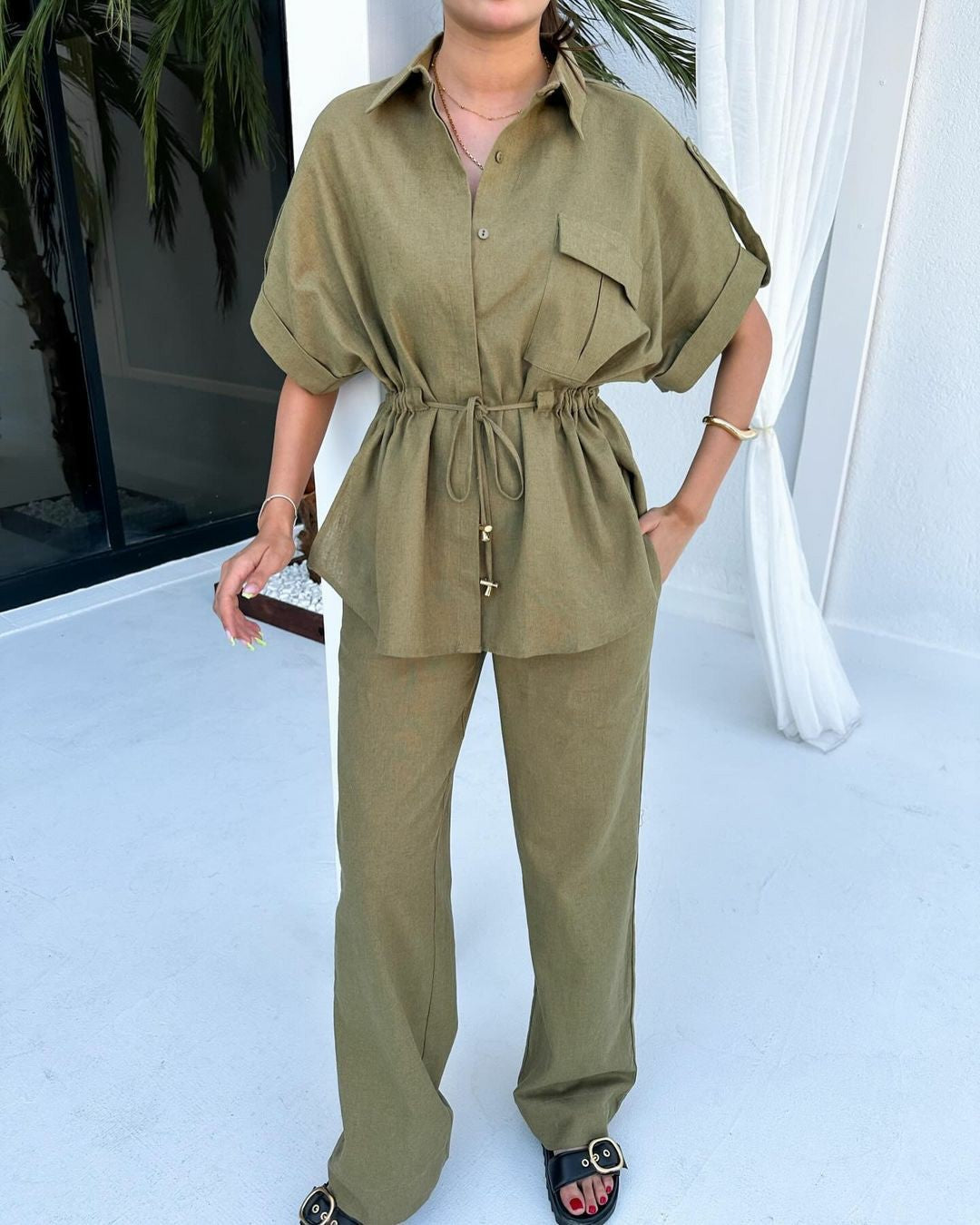 Comfort Peak Co-ord - Green