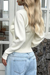 Solid Color Slim Cardigan