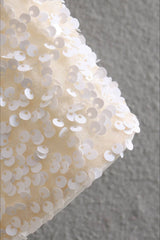 Bow Sequin Cut Out Long Sleeve Jacket