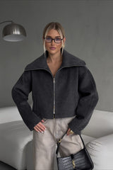 Relaxed Fit Lapel Casual Jacket