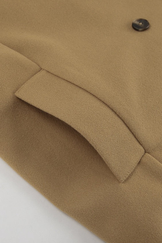 Brown Boucle Notch Lapel Jacket