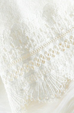 Lace Trim V Neck Cardigan