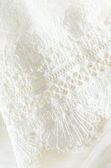 Lace Trim V Neck Cardigan