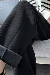 Cashmere Plush Wide Leg Knit Pants