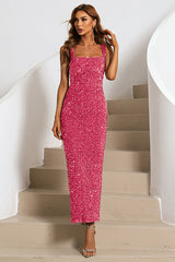 Sequin Slip Formal Dress S / Pink