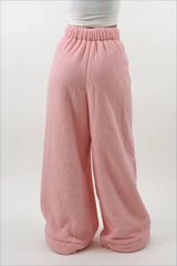 Warm Fleece Lined Solid Knit Pants