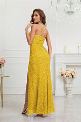 Sequin V Neck Bodycon Formal Dress