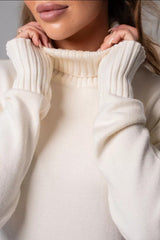 Loose Turtleneck Sweater Dress