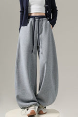 Fleece Lined Draped Curved Knit Pants