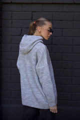 Hooded Oversized Knit Sweater