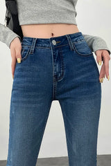 High Waist Skinny Pencil Jeans