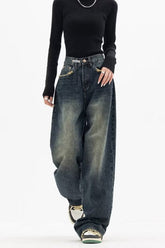 High Rise Loose Fit Vintage Jeans