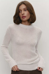 Mohair Round Neck Knit Top