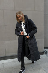 Long Stand Collar Puffer Jacket