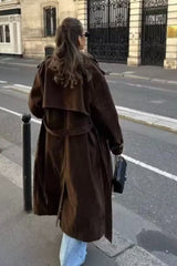 Belted Trench Casual Overcoat