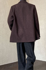 Wool Blend Relaxed Fit Blazer