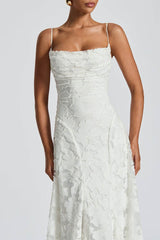 Chiffon Backless Spaghetti Strap Maxi Dress