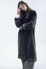 Dark Vintage Relaxed Denim Overcoat