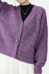 Purple Heavy Weight Knit Sweater