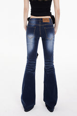 Low Waist Long Flare Jeans