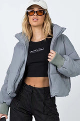 Flowy Insulated Puffer Jacket XS / Grey