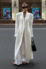 Elegant Longline Belted Trench Overcoat