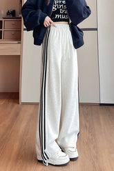 Straight Wide Leg Knit Pants