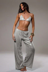 Oversize Sequin Loose Versatile Office Pants