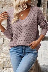 Hollow Knit Loose Pullover Sweater