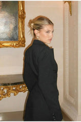 High Waist V-Neck Blazer