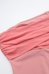 Mesh Asymmetric Formal Dress