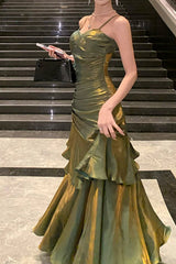 Chiffon Spaghetti Strap Maxi Dress