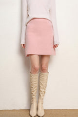 Wool A-Line Mini Skirt