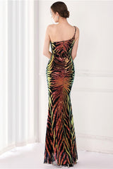 Sparkle Beaded V Neck Party Gown Formal Dress