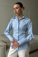 Versatile Lapel Collar Blouse