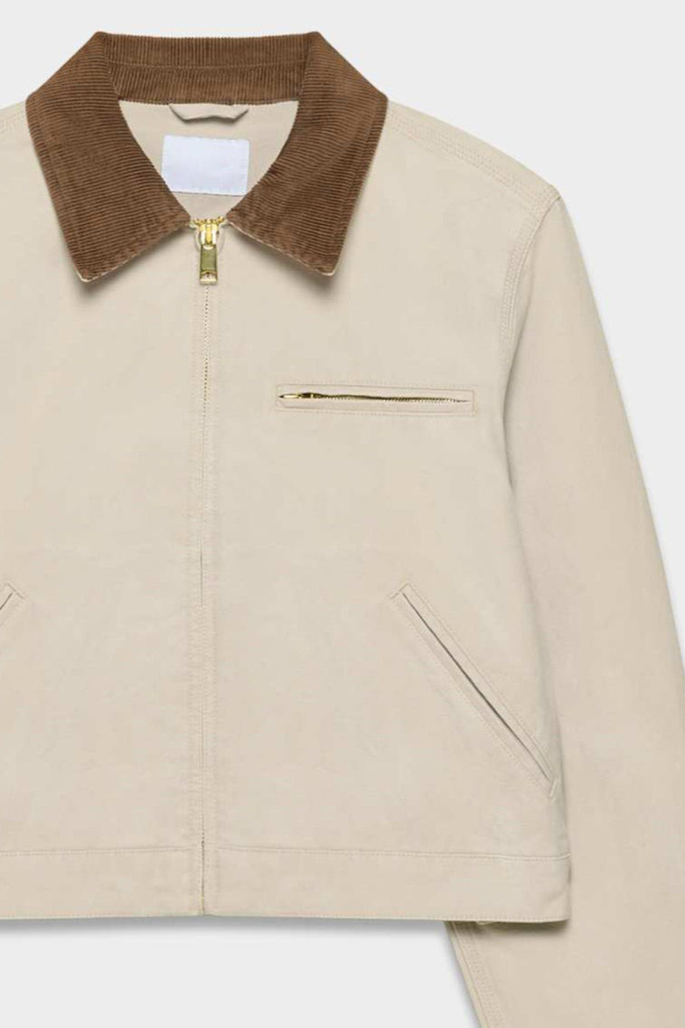 Cropped Utility Workwear Jacket
