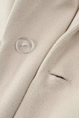 Tassel Accent Extended Length Overcoat