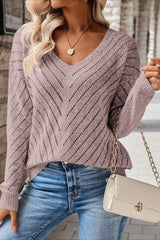 Hollow Knit Loose Pullover Sweater