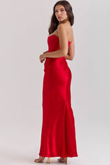Chic Corset Backless Bodycon Formal Dress S / Red