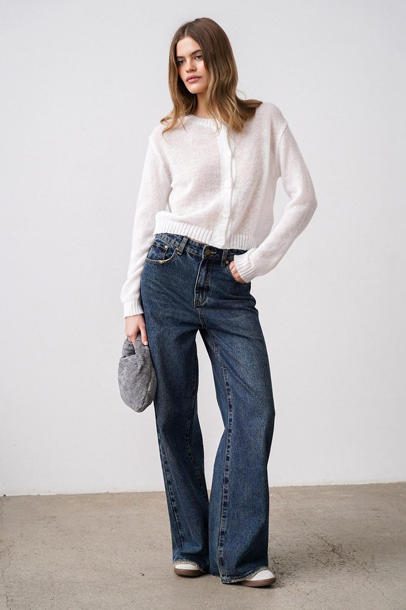 Relaxed Fit Knit Cardigan