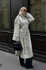Double Breasted Belted Overcoat