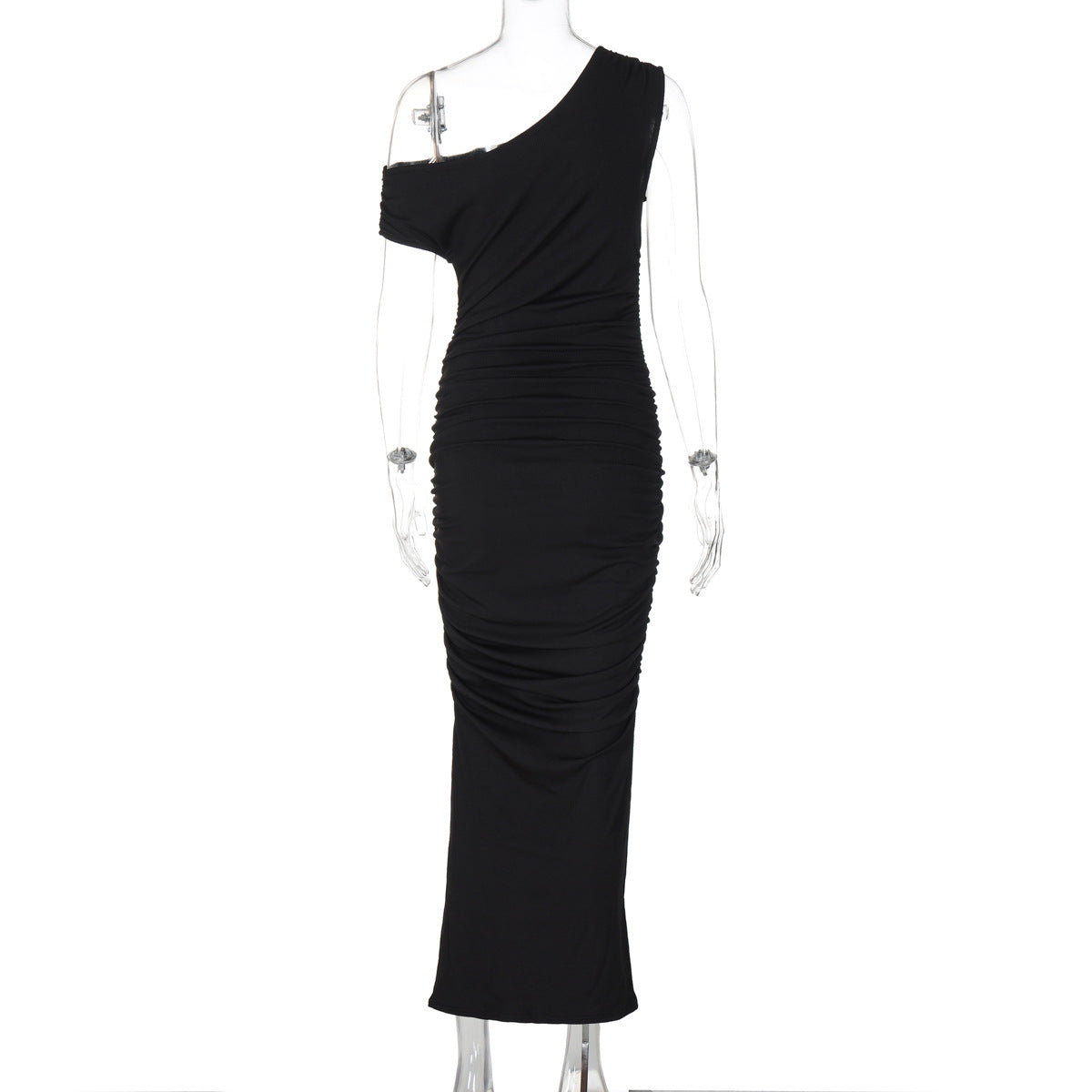 Mystical Off Shoulder Dress - Black