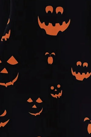 Halloween Pumpkin Print Bodycon Dress