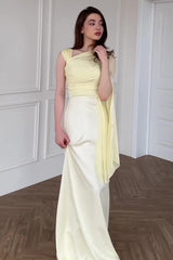 Chiffon One Shoulder Formal Dress