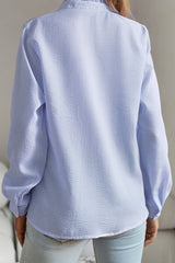 Ruffle Long Sleeve Blouse