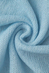 Sheer Blend Round Neck Knit Top